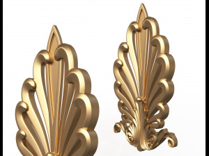 shell carved decoration 3D Model