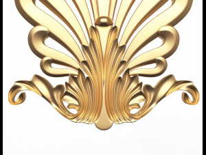 shell carved decoration 3D Model