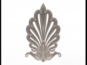 shell carved decoration 3D Model