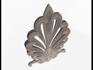 shell carved decoration 3D Model