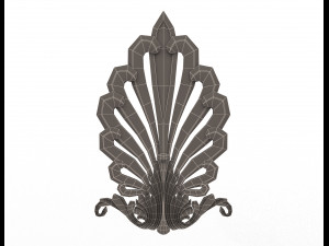 shell carved decoration 3D Model