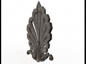 shell carved decoration 3D Model