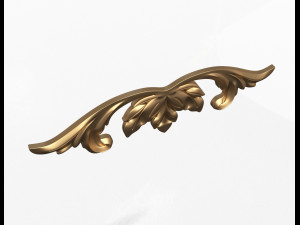 carved plaster molding decoration 02 Modelo 3D