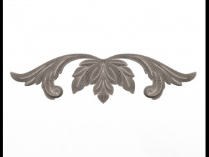 carved plaster molding decoration 02 Modelo 3D