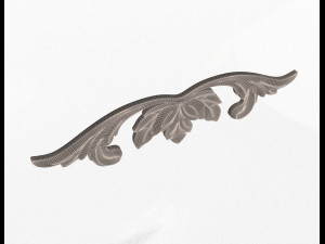 carved plaster molding decoration 02 Modelo 3D