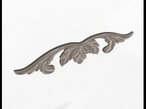 carved plaster molding decoration 02 3D Model