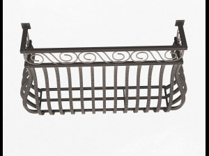 forging iron forged balcony railing 03 3D Model