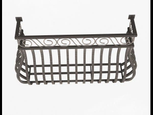 forging iron forged balcony railing 03 3D Model