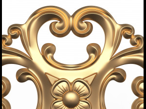 rosette carved decoration cnc 024 3D Модель