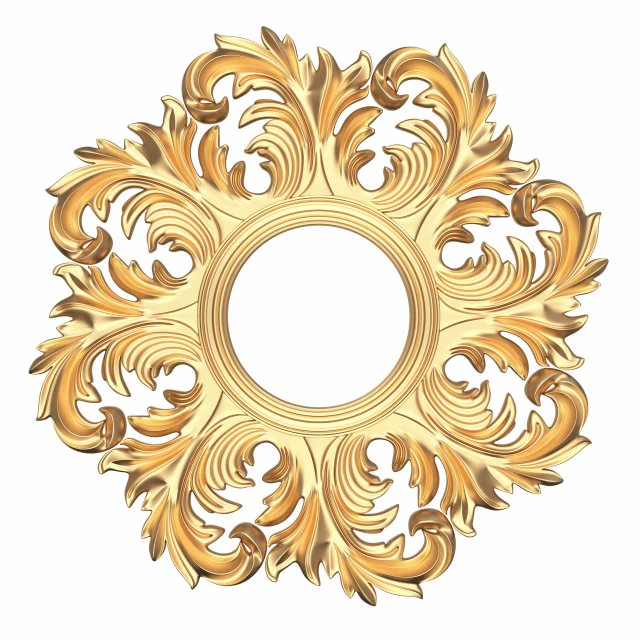 классическое круглое зеркало 3D Модель .c4d .max .obj .3ds .fbx .stl .blend 