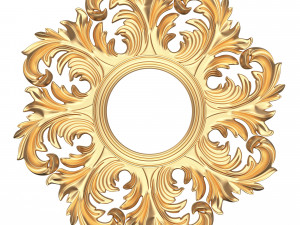 classic round mirror 3D Model