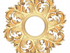 klassischer runder Spiegel 3D Modell