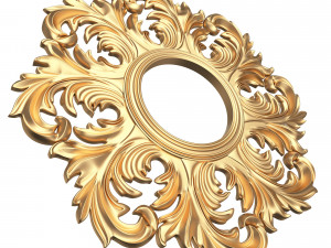 classic round mirror Model 3D