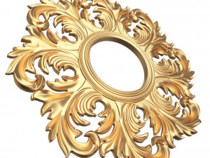 классическое круглое зеркало 3D Модель