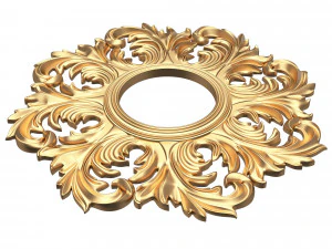 классическое круглое зеркало 3D Модель