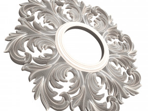 classic round mirror Model 3D