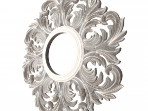 classic round mirror Model 3D