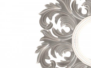 классическое круглое зеркало 3D Модель