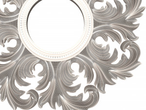 classic round mirror Model 3D