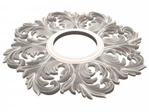 classic round mirror Model 3D