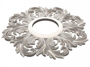 классическое круглое зеркало 3D Модель