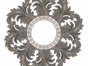 классическое круглое зеркало 3D Модель