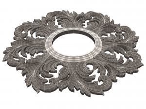 classic round mirror Model 3D