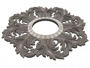 классическое круглое зеркало 3D Модель