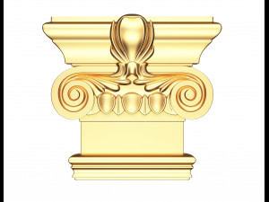 antique ionic capital 03 3Dモデル