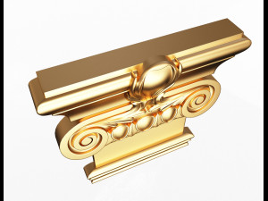 antique ionic capital 03 3Dモデル