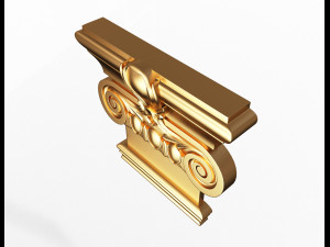 antique ionic capital 03 3Dモデル