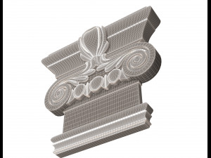 antique ionic capital 03 3Dモデル