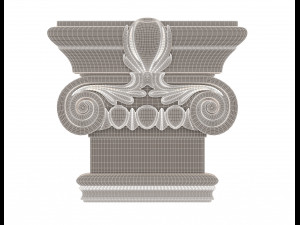 antique ionic capital 03 3Dモデル