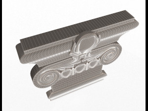 antique ionic capital 03 3Dモデル