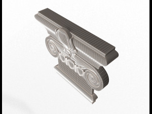 antique ionic capital 03 3Dモデル