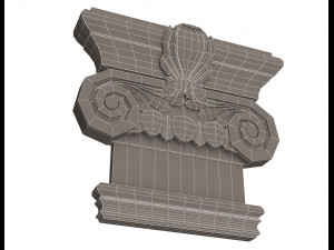 antique ionic capital 03 3Dモデル
