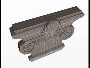 antique ionic capital 03 3Dモデル