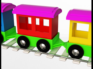 train toy for child 3D 模型