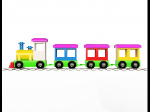 train toy for child 3D 模型