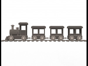 train toy for child 3D 模型