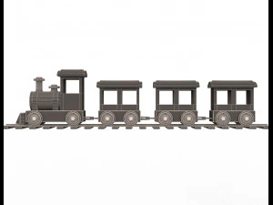 train toy for child 3D Model