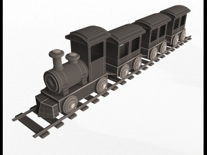 train toy for child 3D 模型