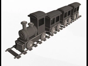 train toy for child 3D Model