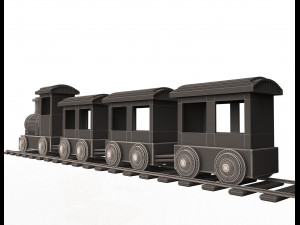 train toy for child 3D 模型