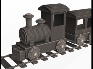train toy for child 3D 模型