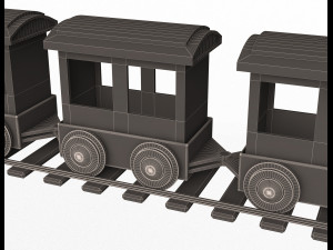 train toy for child 3D 模型