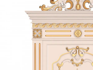 carved door classic 01 3D Model