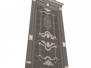 carved door classic 01 3D Model