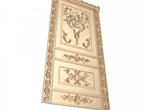 carved door classic 02 3D-Modell