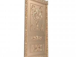 carved door classic 02 3D-Modell